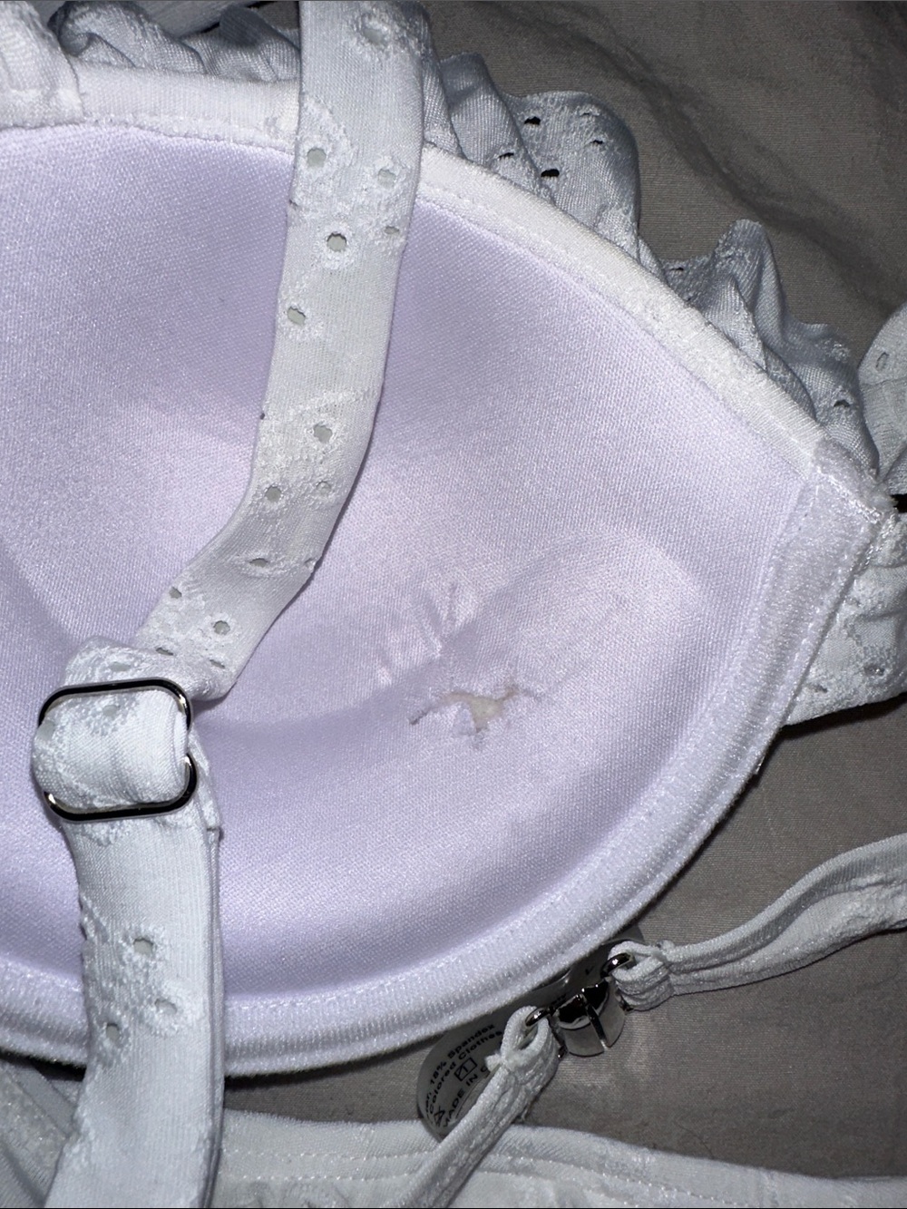 SHEIN White Ruffle Bikini Set - Picture 3 of 3